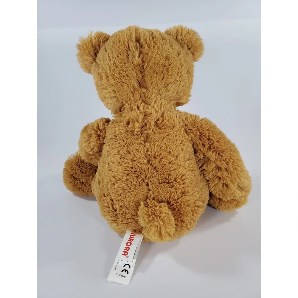 Aurora Teddy Bear‎ Plush Tan Brown Soft Stuffed Animal 12 Inch Cute Cuddly Toy